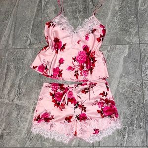 Women’s Pajama Set (Floral & Lace)